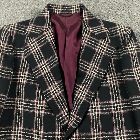 Vintage Prince Clothes Blazer Sport Coat Men's 36 Black White Check Rockabilly - Picture 1 of 12